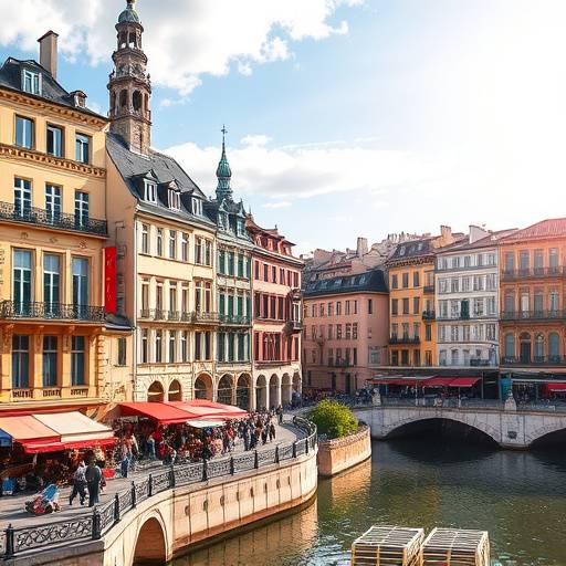 Brochure promotionnelle pour un √©v√©nement touristique √† Lyon, pr√©sentant les attractions et les activit√©s propos√©es